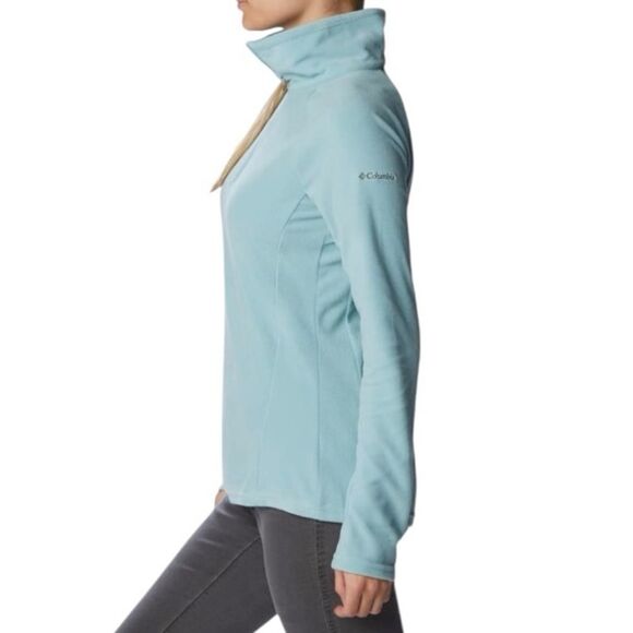 Columbia Ladies Glacial IV Half Zip Fleece Jacket Womens XL Light Blue - Picture 11 of 11